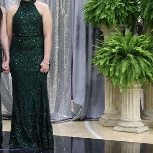 Windsor
Sandra Halter Open Back Mermaid Sequin Dress